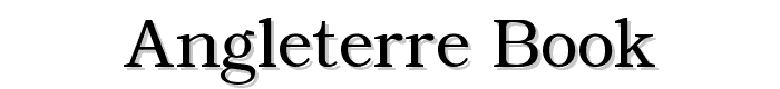 Angleterre Book font